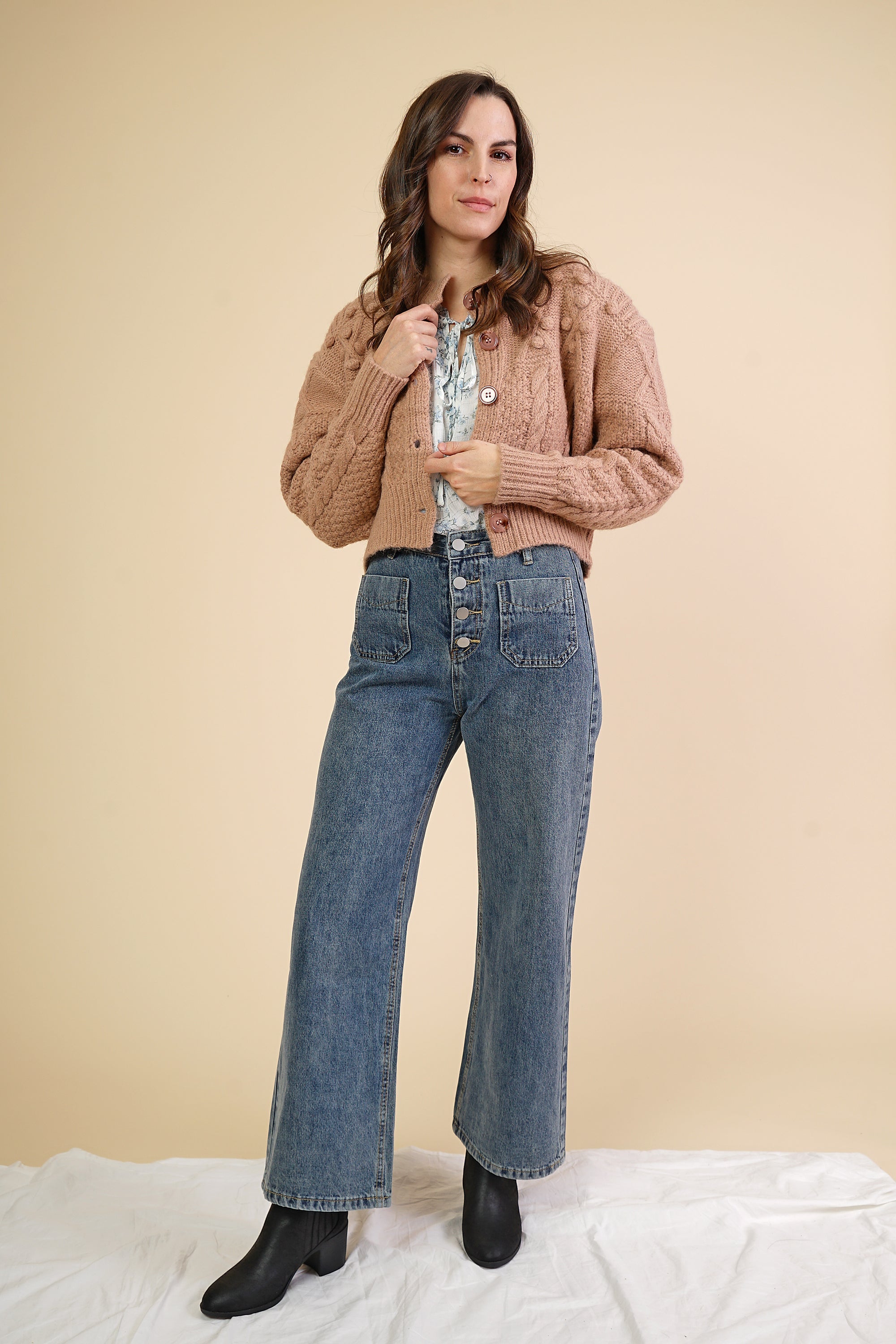 Shoppe Flora - Ava High Waisted Jeans