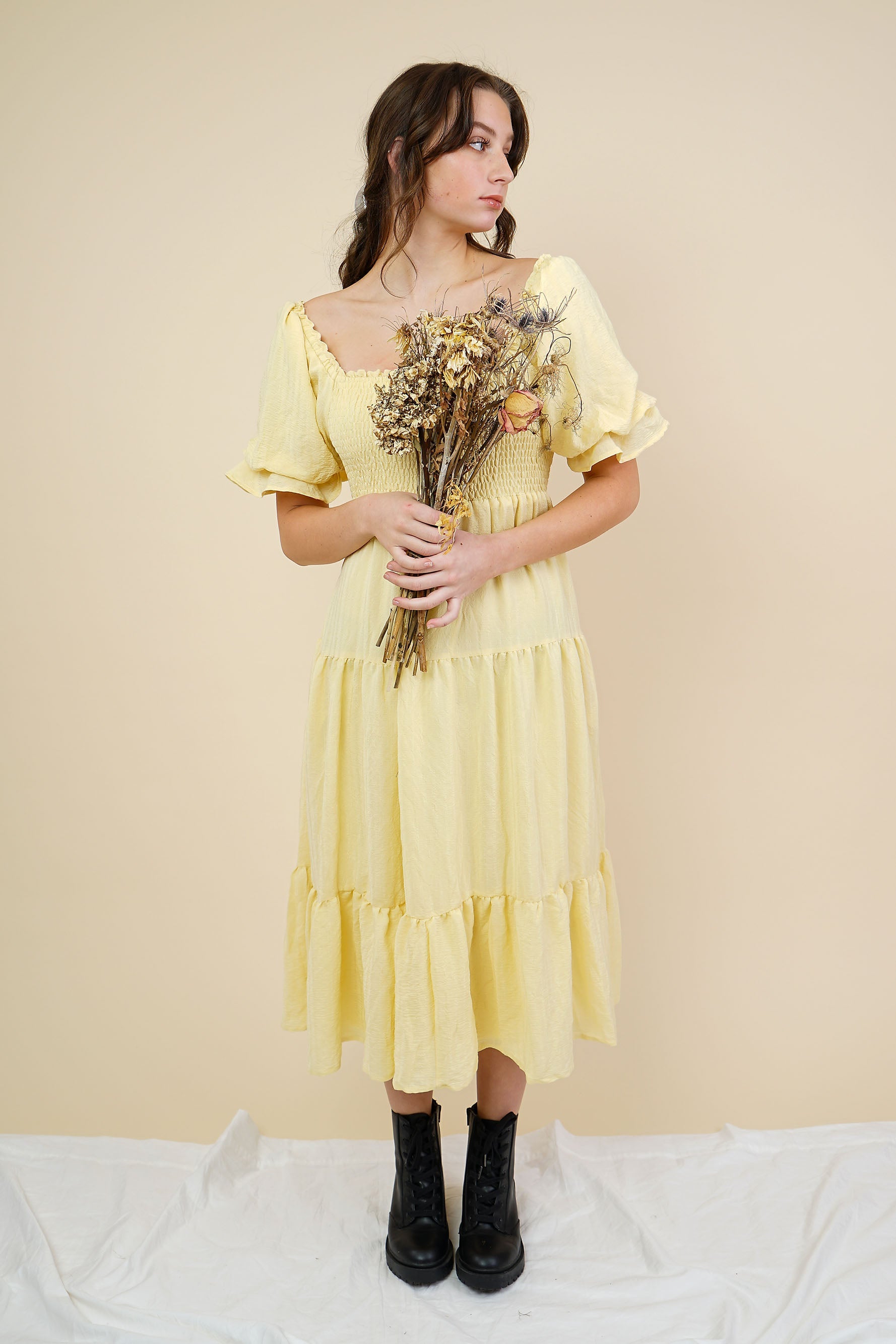 Lemon top drop dresses